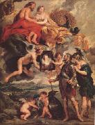Henry Iv Receiving The Portrait of Maria de'Medici (mk27) Peter Paul Rubens